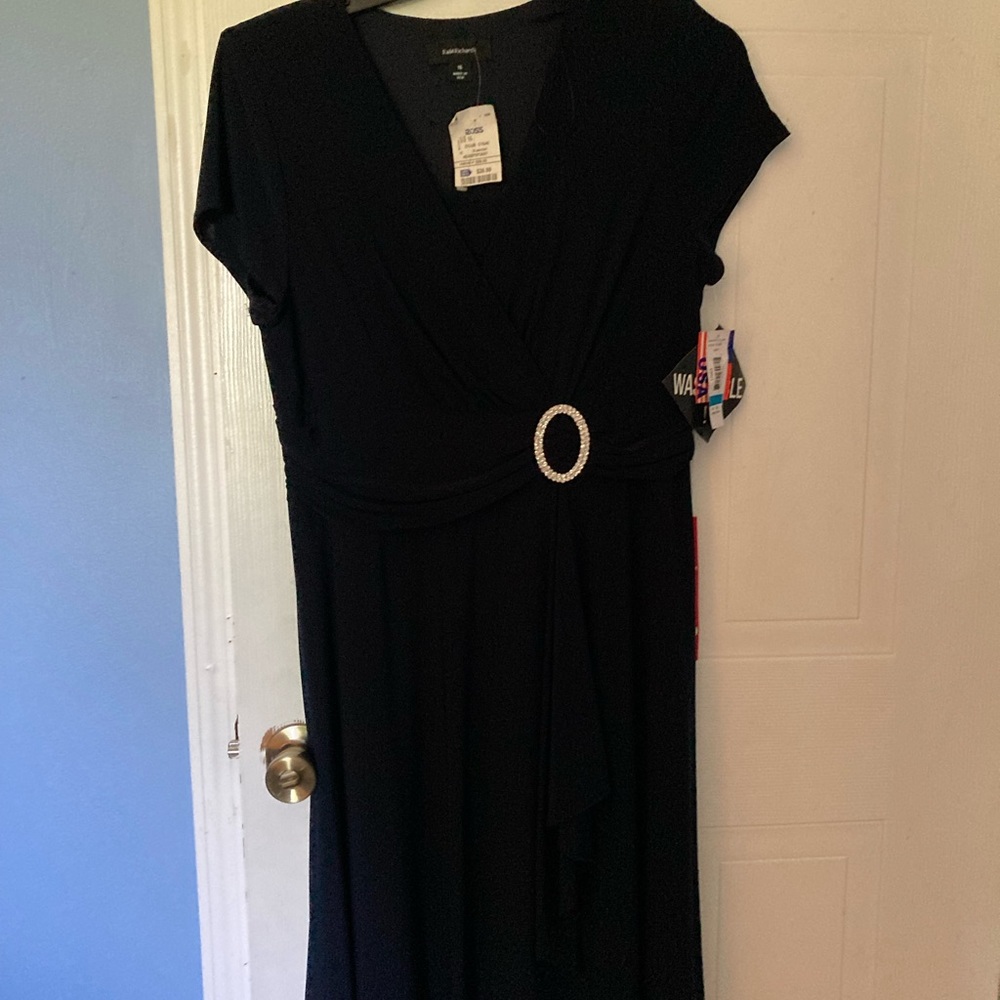Navy blue dressy maxi dress